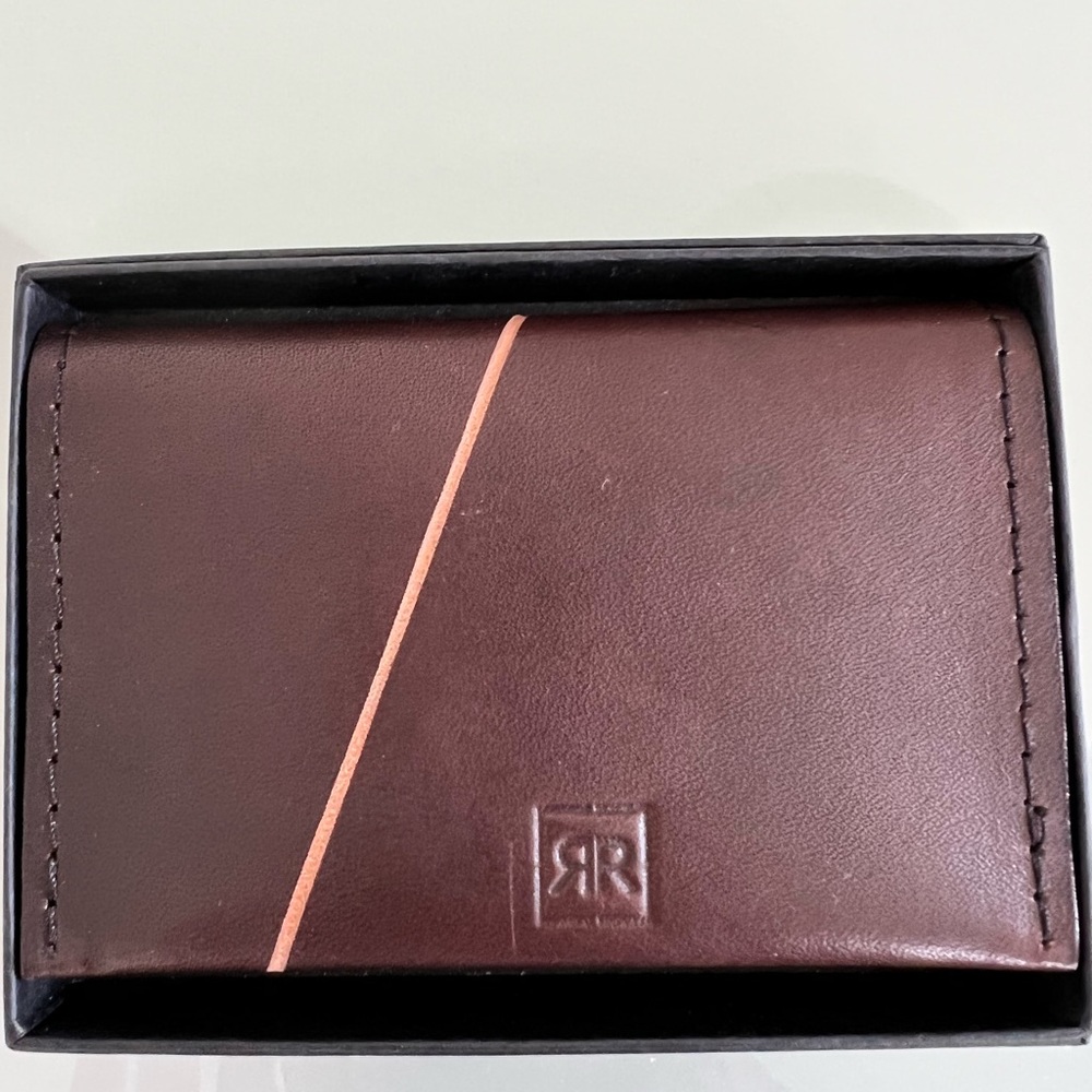 Men’s card holder, leather, brand new.